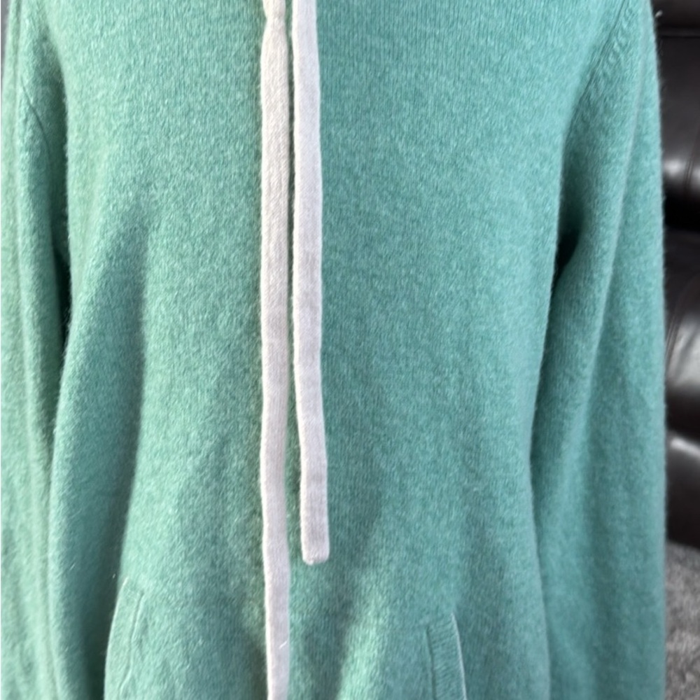 Boden Teal Kids Sweater with Light Gray Details